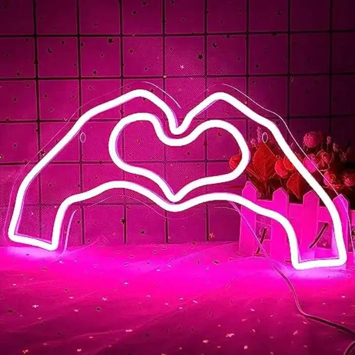 Heart Hand LED Neon Sign