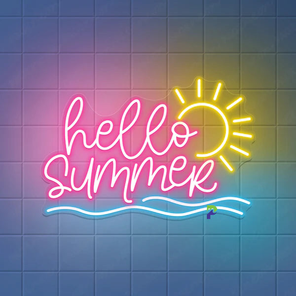 Hello Summer LED Neon Sign