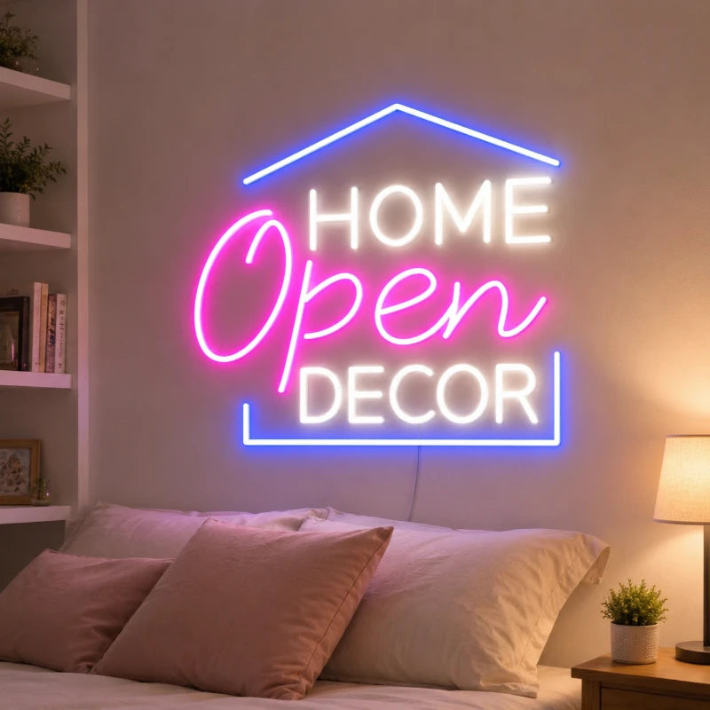 Home Open Decor LED Neon Sign