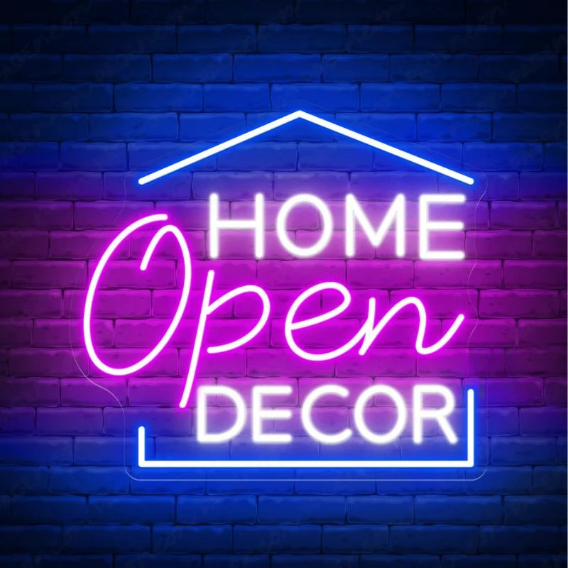 Home Open Decor LED Neon Sign