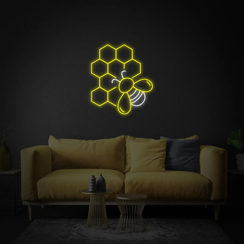 Honeycomb LED Neon Decor
