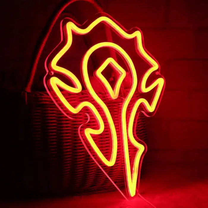 Horde World of Warcraft Logo Neon Sign LED Light