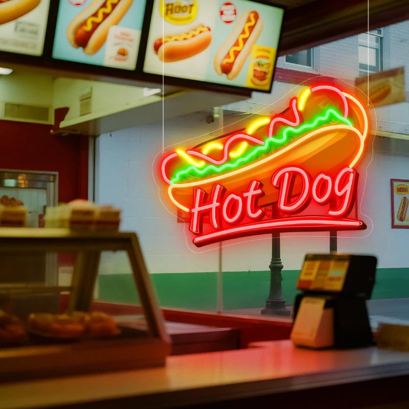 Hot Dog LED Neon Sign