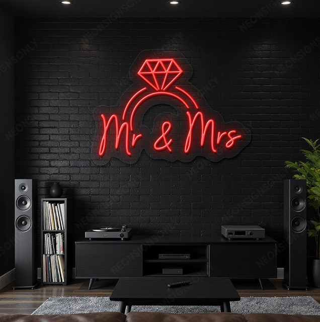 Mr & Mrs Led Neon Sign