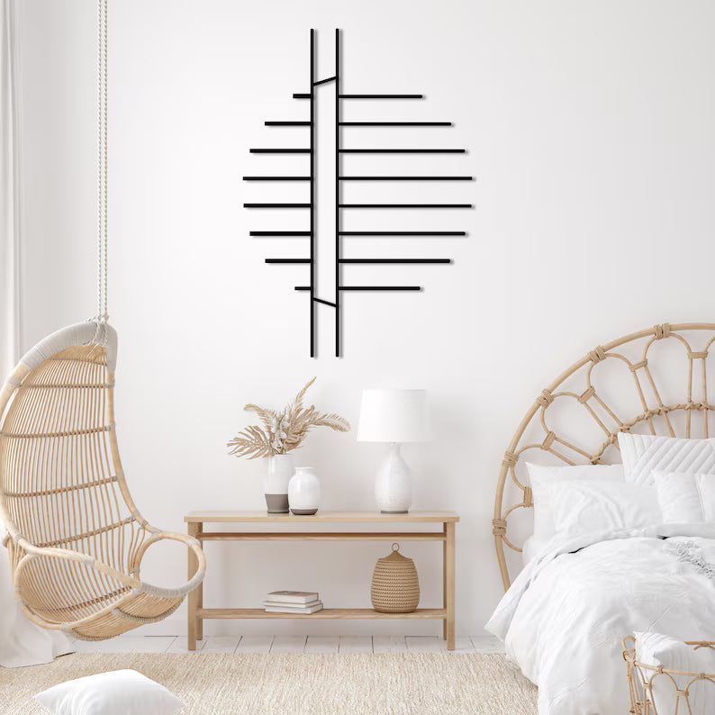 Minimalist Wooden Wall Art: Geometric Abstract Decor