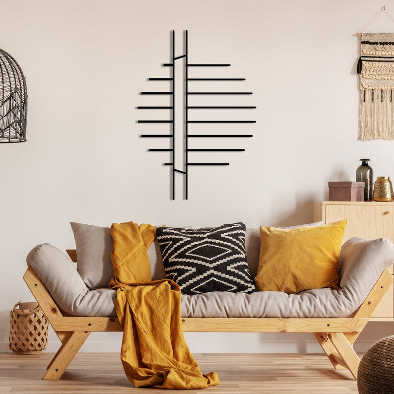 Minimalist Wooden Wall Art: Geometric Abstract Decor