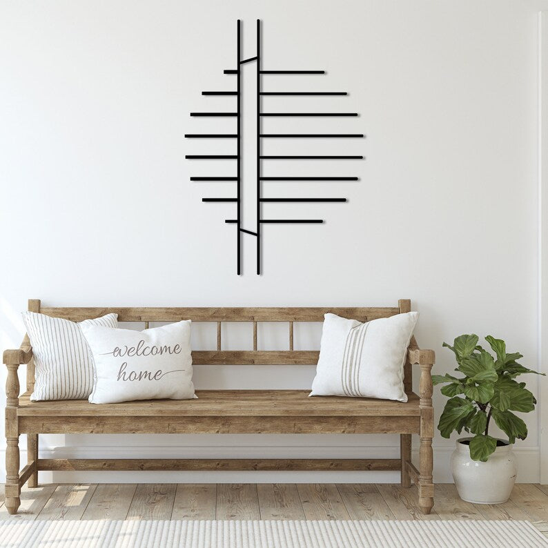 Minimalist Wooden Wall Art: Geometric Abstract Decor