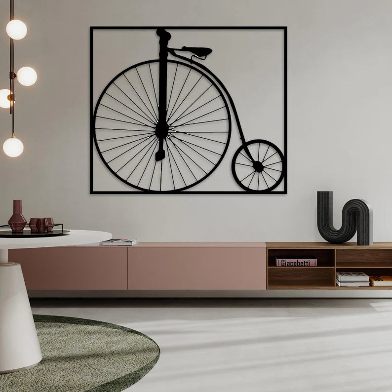 Wooden Bicycle Wall Art