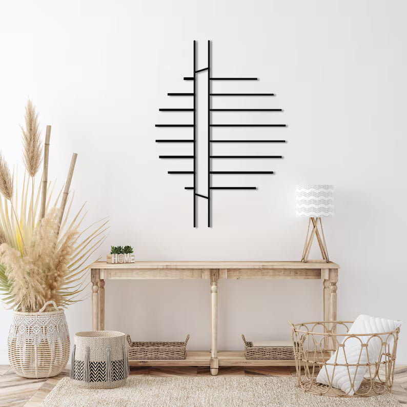 Minimalist Wooden Wall Art: Geometric Abstract Decor