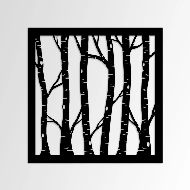 Unique Wooden Tree Branch Wall Sculpture