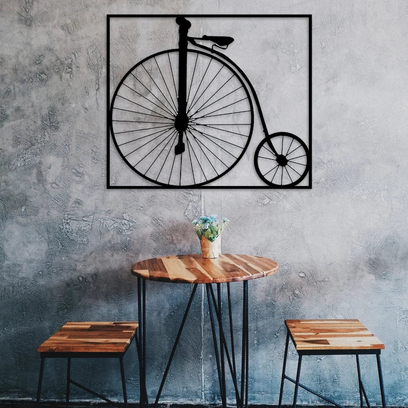 Wooden Bicycle Wall Art