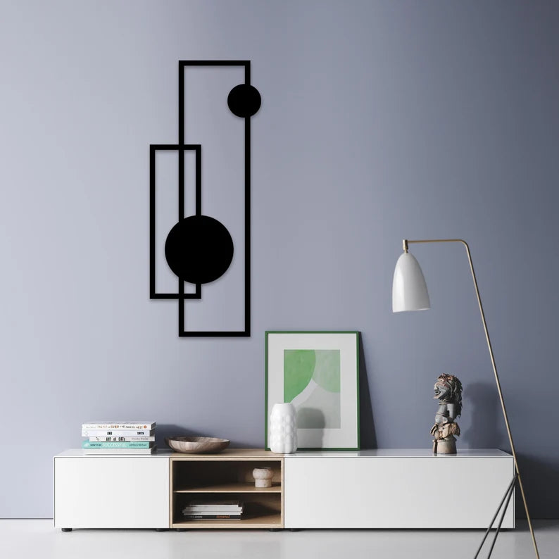 Geometric Minimalist Wood Wall Art