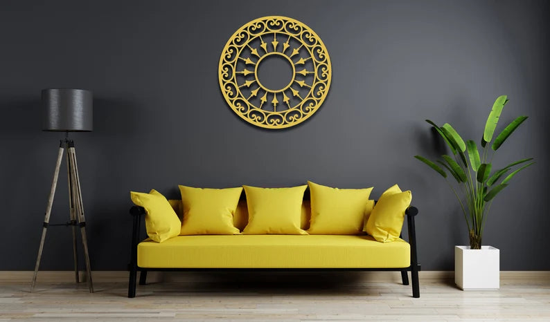 Rounded Wall Decor Living Room