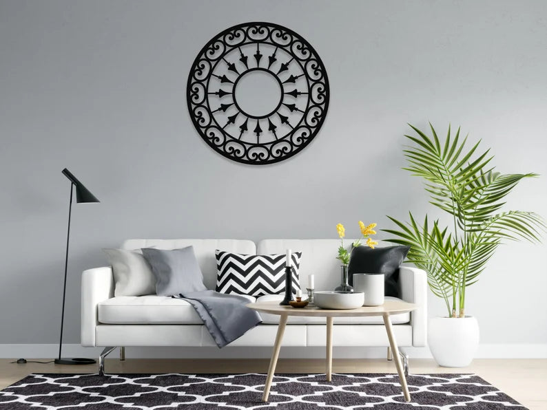 Rounded Wall Decor Living Room