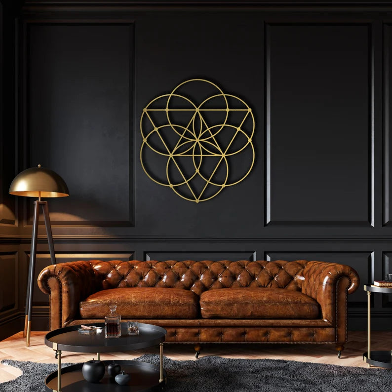 Sacred Geometry Wooden Wall Art
