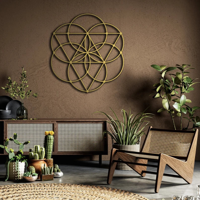 Sacred Geometry Wooden Wall Art