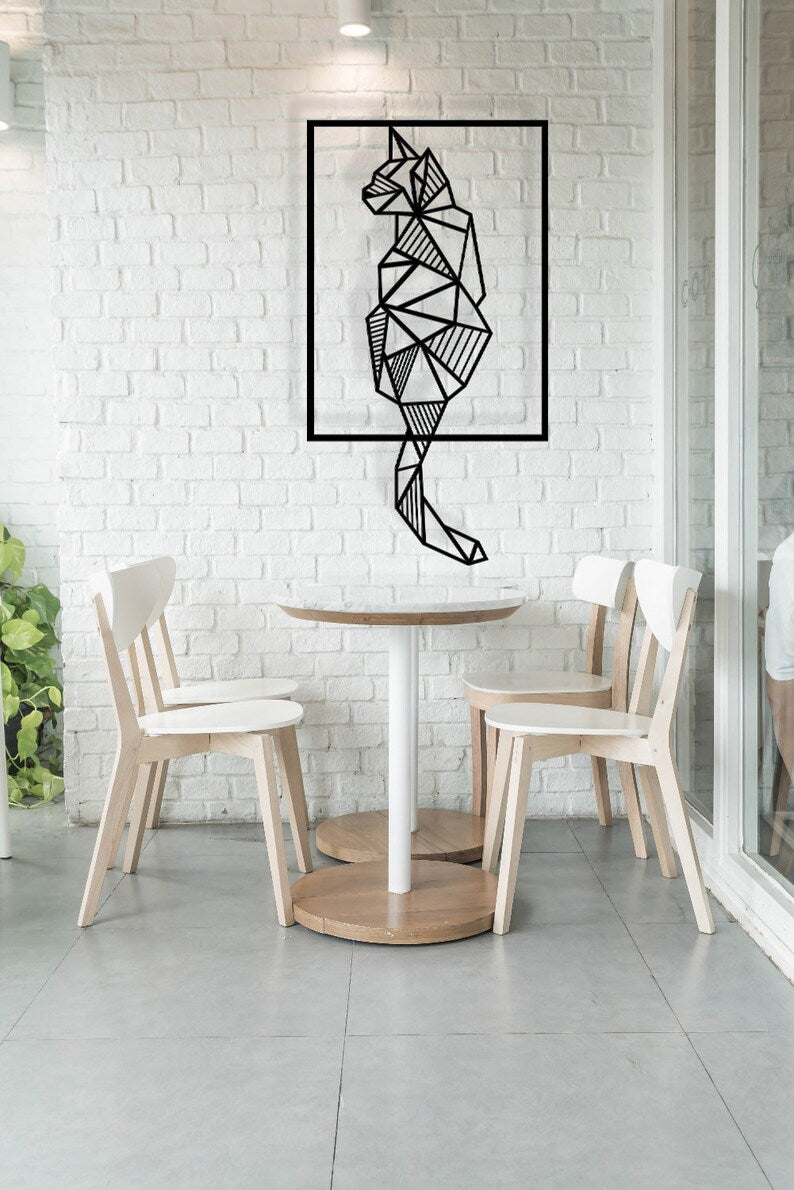Cat Decor Wooden Wall art