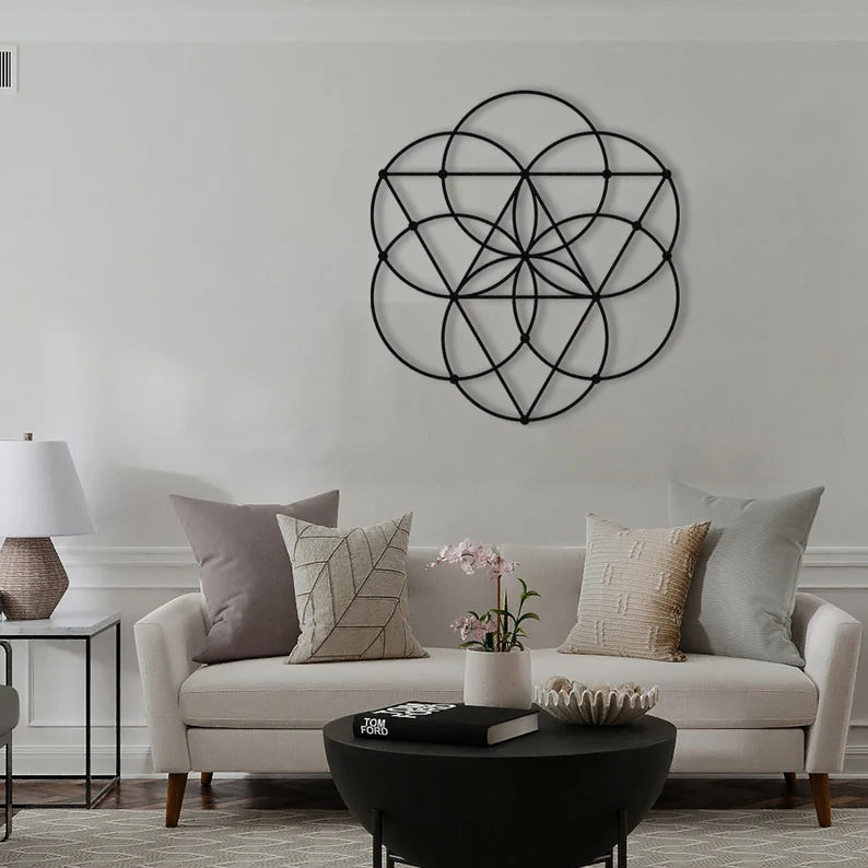 Sacred Geometry Wooden Wall Art