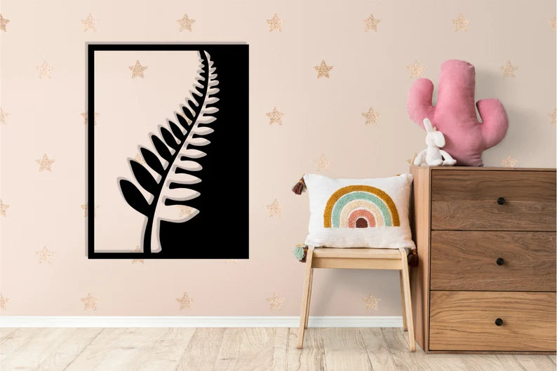 Fern Leaf Wooden Wall Decor