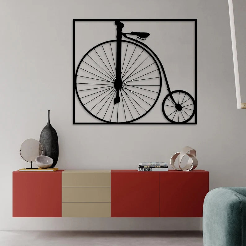 Wooden Bicycle Wall Art