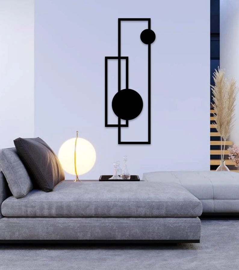 Geometric Minimalist Wood Wall Art