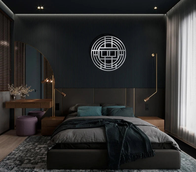 Circular wall Art Round Wooden Wall Art