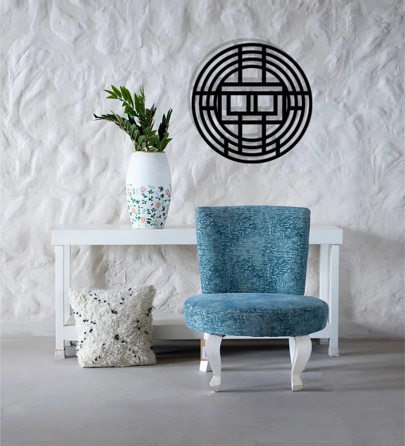 Circular wall Art Round Wooden Wall Art