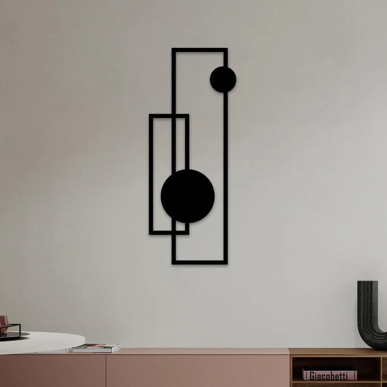 Geometric Minimalist Wood Wall Art