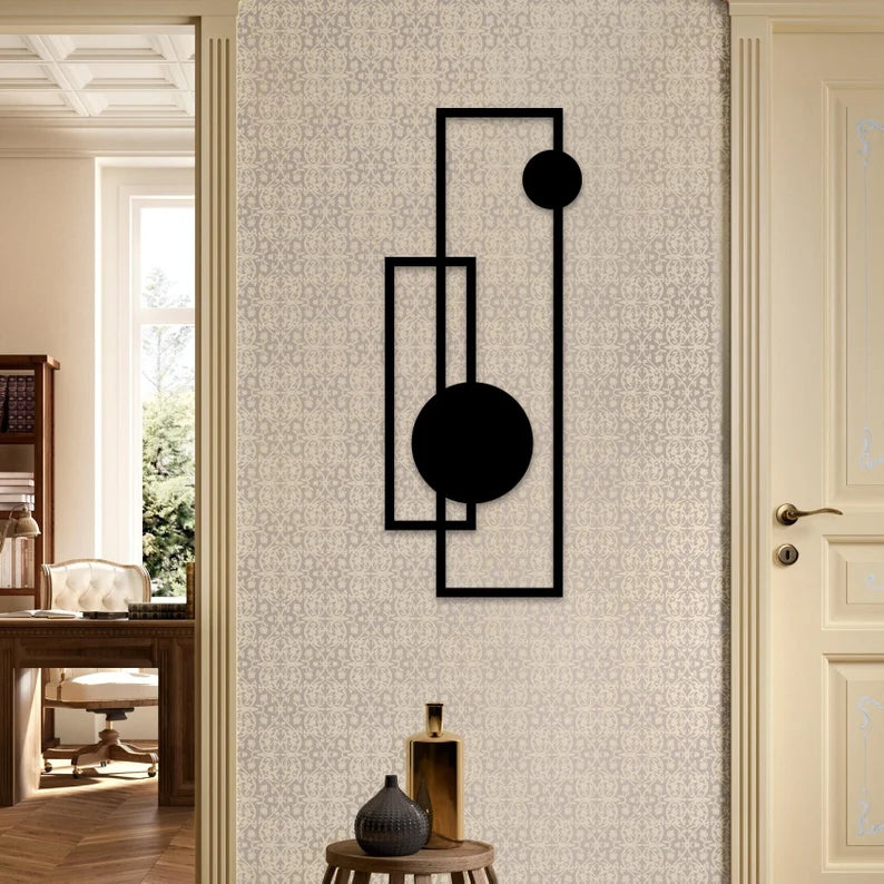 Geometric Minimalist Wood Wall Art