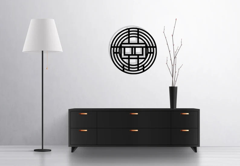 Circular wall Art Round Wooden Wall Art