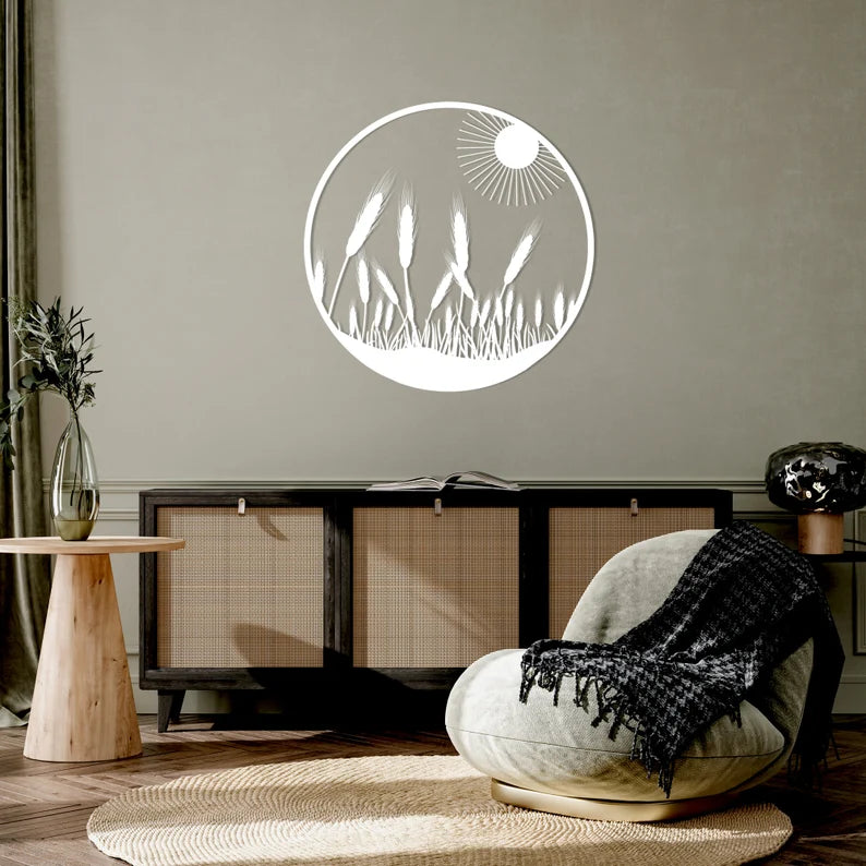 Field of Wheat Wooden Wall Art