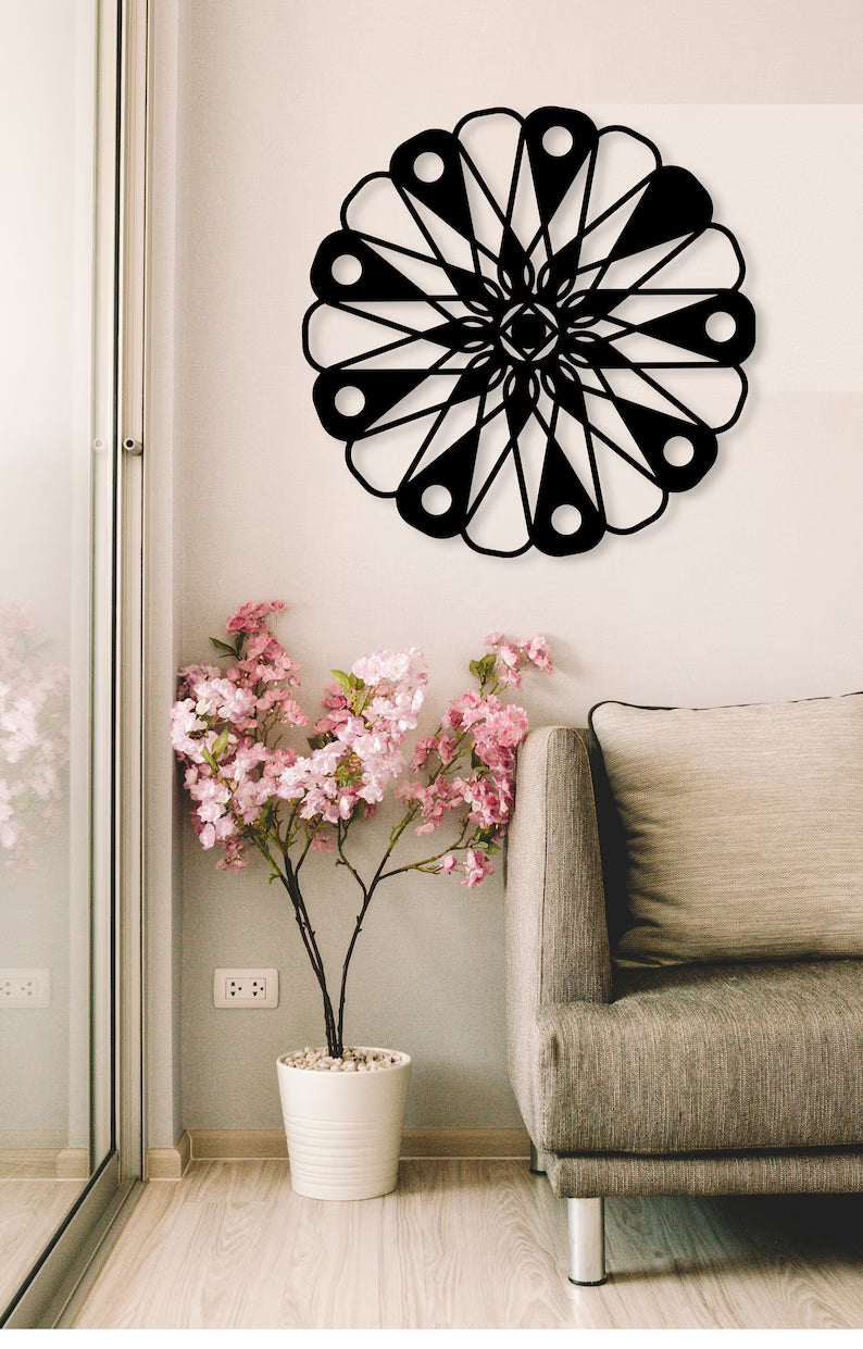 Circular Geometrical Wooden wall art