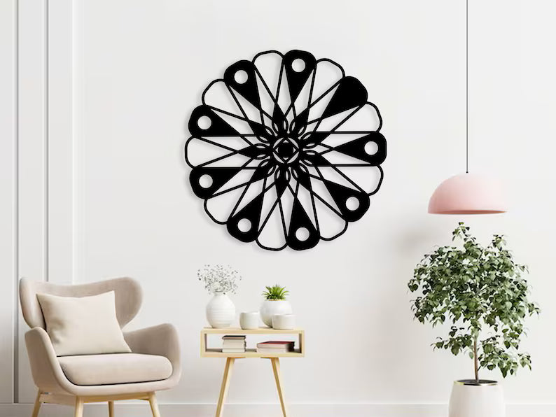 Circular Geometrical Wooden wall art