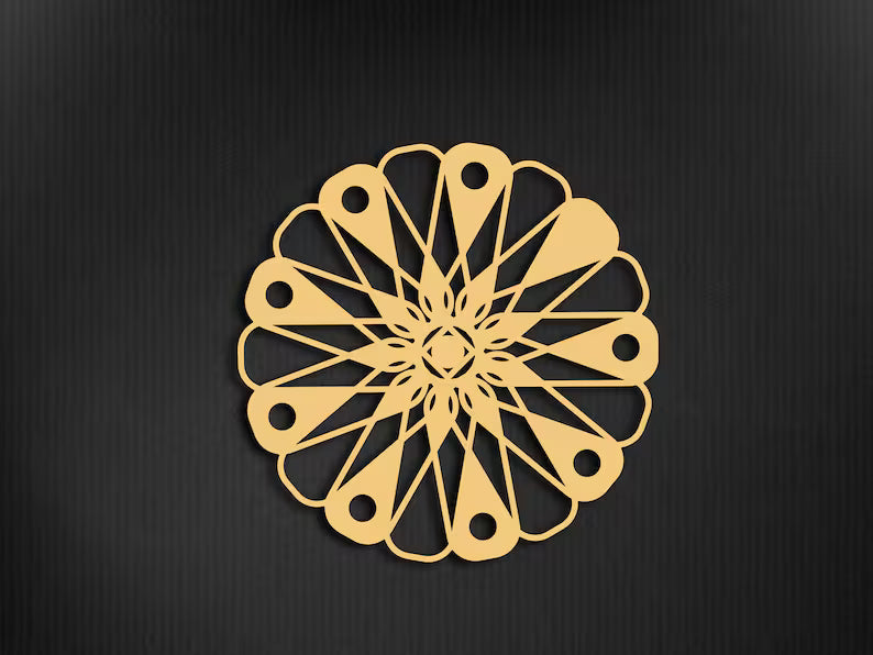 Circular Geometrical Wooden wall art