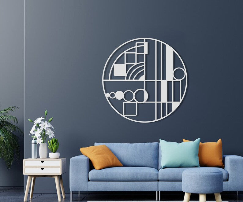Round Cut hanging Wooden Wall Decor