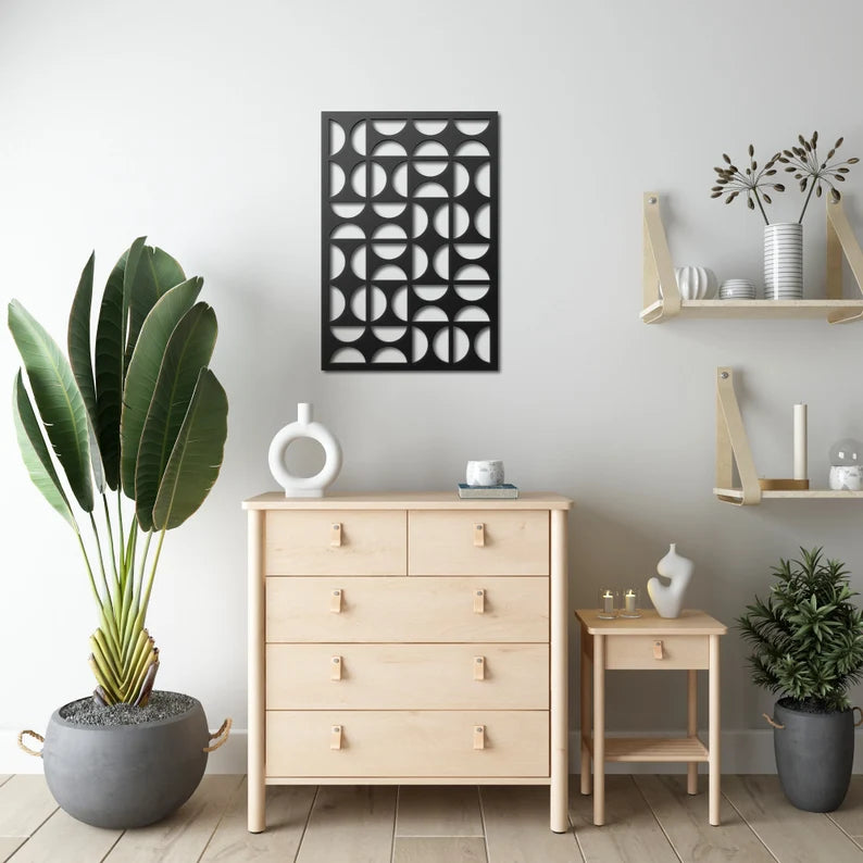 Mid Century Modern Wooden Wall Art