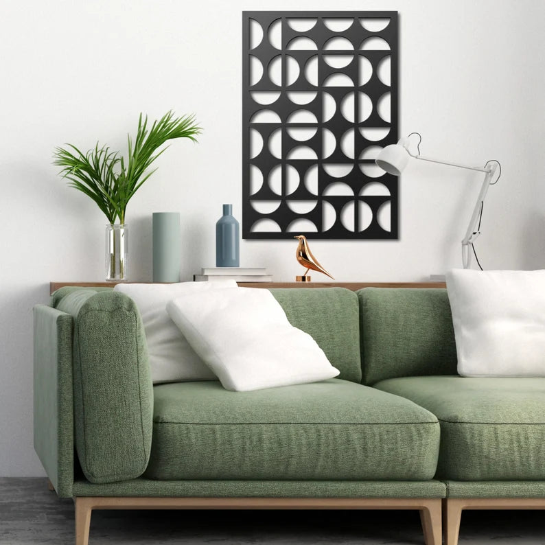 Mid Century Modern Wooden Wall Art