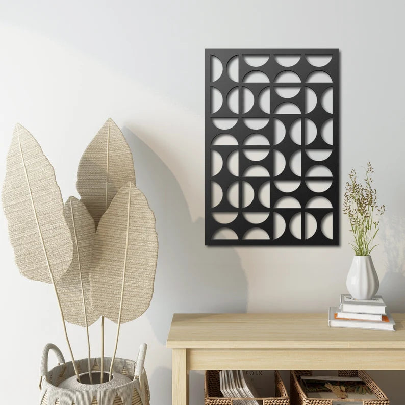 Mid Century Modern Wooden Wall Art