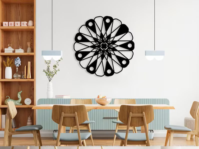 Circular Geometrical Wooden wall art