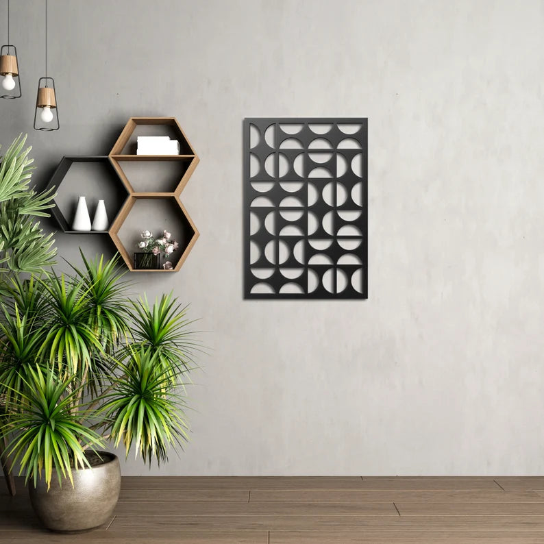 Mid Century Modern Wooden Wall Art