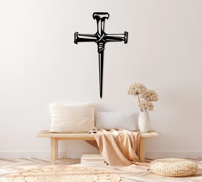 Christian Religious Cross Faith Wooden Wall Art