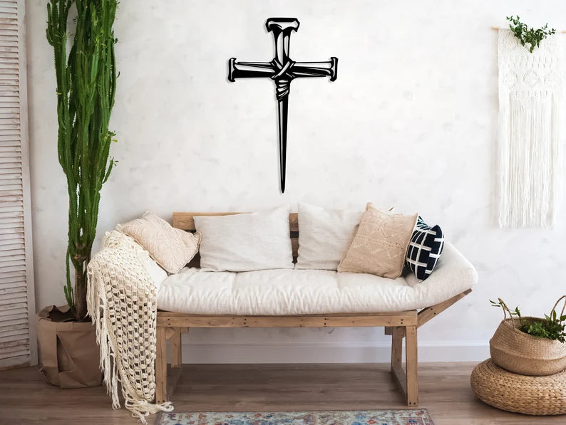 Christian Religious Cross Faith Wooden Wall Art