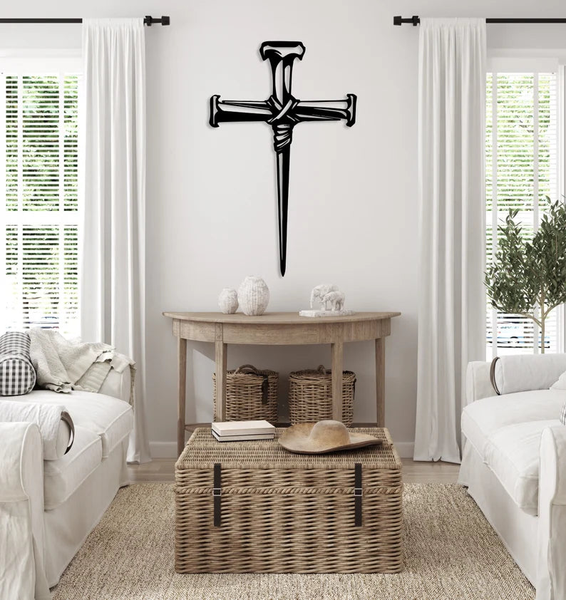 Christian Religious Cross Faith Wooden Wall Art