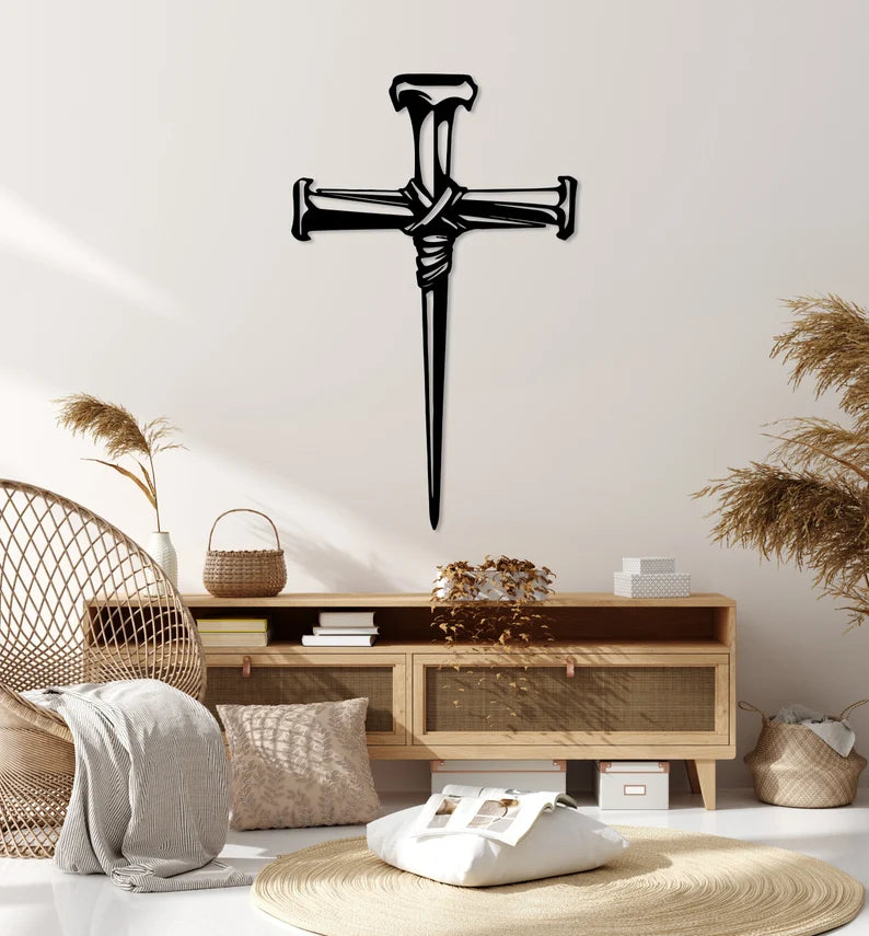 Christian Religious Cross Faith Wooden Wall Art