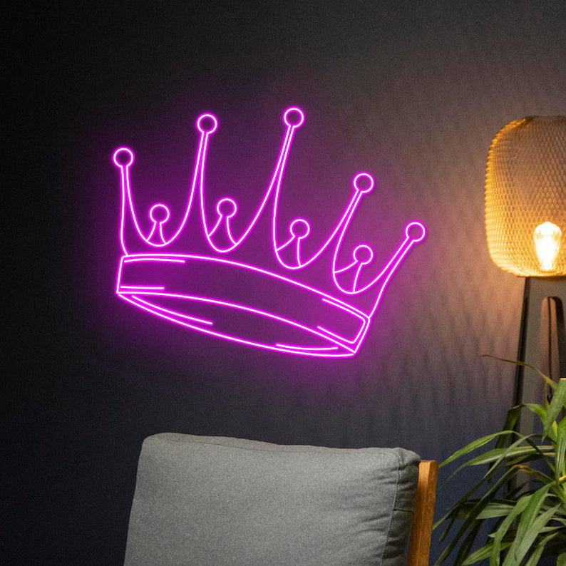 stunning Crown LED Neon Sign