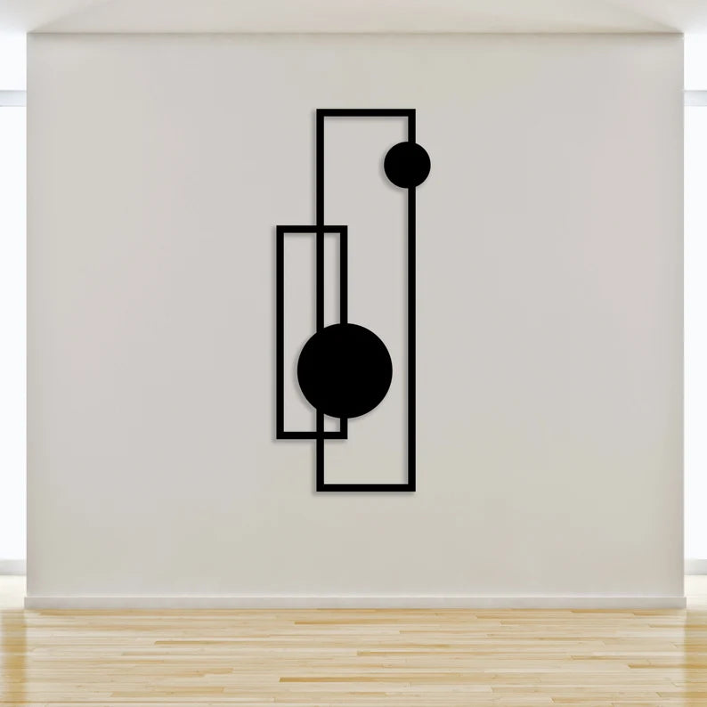 Geometric Minimalist Wood Wall Art