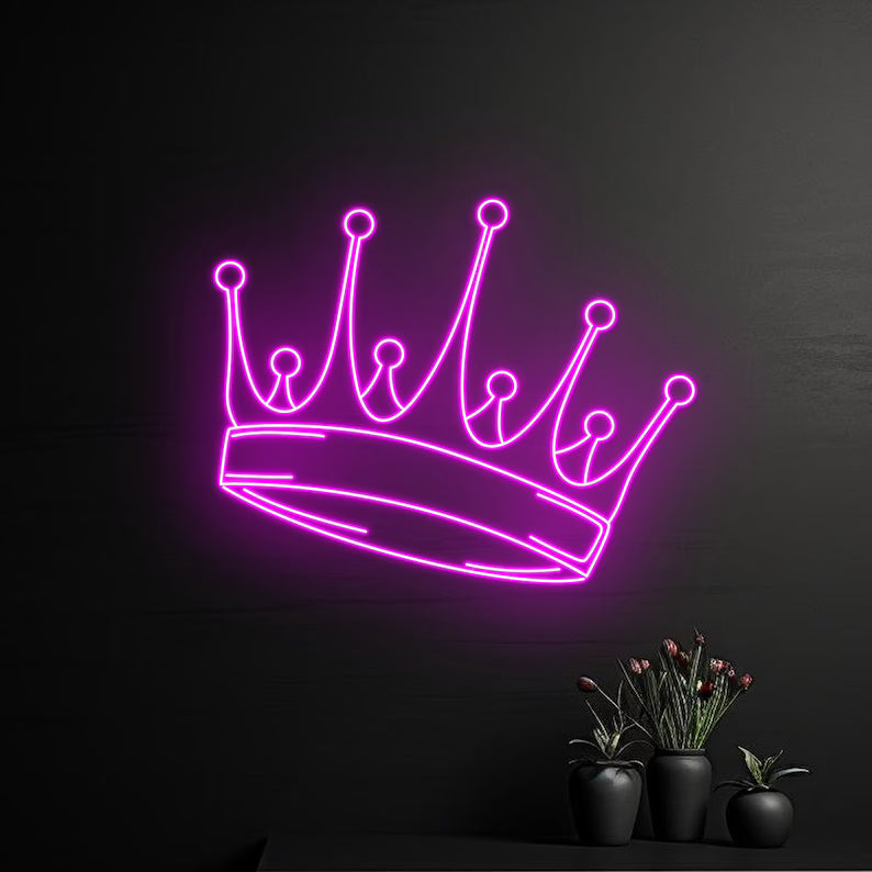 stunning Crown LED Neon Sign