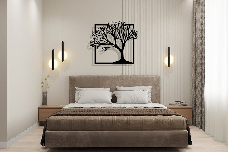 Tree Wood Wall Art for Living Room