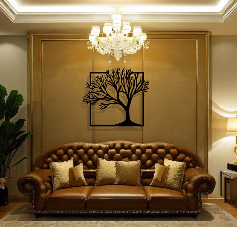 Tree Wood Wall Art for Living Room