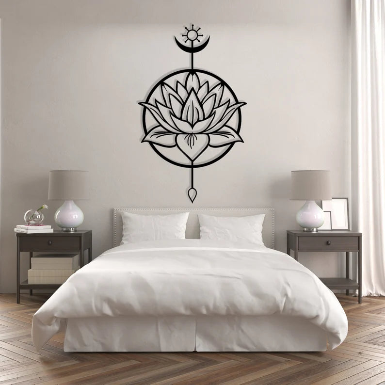 Lotus Mandala Wooden Wall Decor